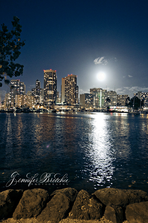 Supermoon In Hawaii